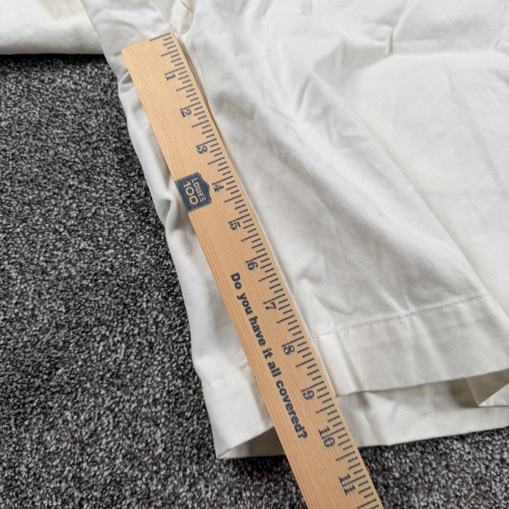 Polo Ralph Lauren Chino Shorts Men 30x9 Inseam White Classic Cotton Twill Casual